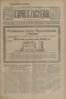 Expres Zagłębia : organ demokratyczny niezależny. R.3, nr 258 (4 listopada 1928)