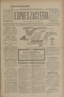 Expres Zagłębia : organ demokratyczny niezależny. R.3, nr 278 (25 listopada 1928)