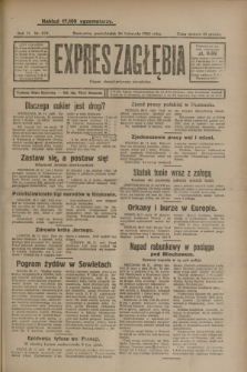 Expres Zagłębia : organ demokratyczny niezależny. R.3, nr 279 (26 listopada 1928)