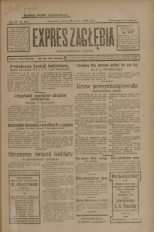 Expres Zagłębia : organ demokratyczny niezależny. R.3, nr 304 (22 grudnia 1928)