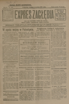 Expres Zagłębia : jedyny organ demokratyczny niezależny woj. kieleckiego. R.4, nr 233 (8 września 1929)