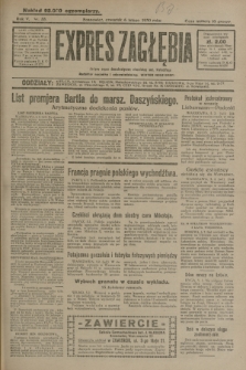 Expres Zagłębia : jedyny organ demokratyczny niezależny woj. kieleckiego. R.5, nr 35 (6 lutego 1930)