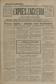 Expres Zagłębia : jedyny organ demokratyczny niezależny woj. kieleckiego. R.5, nr 37 (8 lutego 1930)