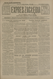 Expres Zagłębia : jedyny organ demokratyczny niezależny woj. kieleckiego. R.5, nr 57 (28 lutego 1930)