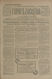 Expres Zagłębia : jedyny organ demokratyczny niezależny woj. kieleckiego. R.5, nr 89 (1 kwietnia 1930)