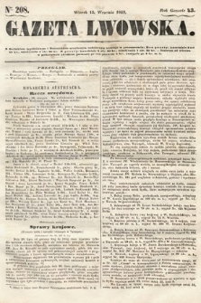 Gazeta Lwowska. 1853, nr 208