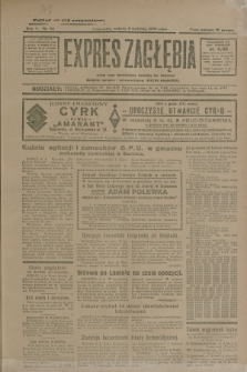 Expres Zagłębia : jedyny organ demokratyczny niezależny woj. kieleckiego. R.5, nr 93 (5 kwietnia 1930)