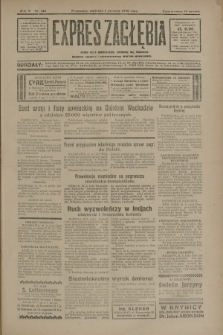 Expres Zagłębia : jedyny organ demokratyczny niezależny woj. kieleckiego. R.5, nr 144 (1 czerwca 1930)