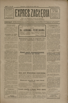 Expres Zagłębia : jedyny organ demokratyczny niezależny woj. kieleckiego. R.5, nr 181 (15 lipca 1930)