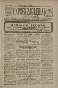 Expres Zagłębia : jedyny organ demokratyczny niezależny woj. kieleckiego. R.5, nr 184 (18 lipca 1930)