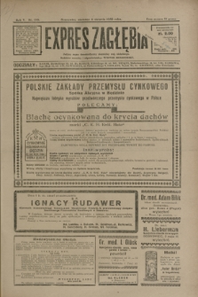 Expres Zagłębia : jedyny organ demokratyczny niezależny woj. kieleckiego. R.5, nr 198 (3 sierpnia 1930)