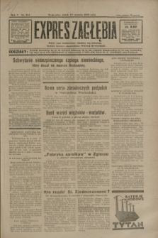 Expres Zagłębia : jedyny organ demokratyczny niezależny woj. kieleckiego. R.5, nr 214 (22 sierpnia 1930)