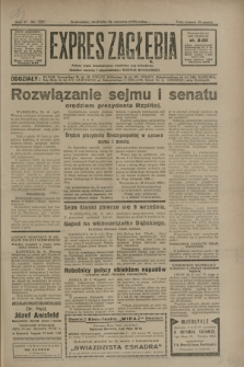 Expres Zagłębia : jedyny organ demokratyczny niezależny woj. kieleckiego. R.5, nr 222 (31 sierpnia 1930)