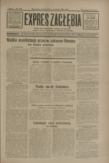 Expres Zagłębia : jedyny organ demokratyczny niezależny woj. kieleckiego. R.5, nr 223 (1 września 1930)