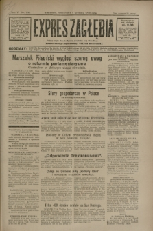 Expres Zagłębia : jedyny organ demokratyczny niezależny woj. kieleckiego. R.5, nr 230 (8 września 1930)