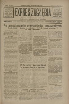 Expres Zagłębia : jedyny organ demokratyczny niezależny woj. kieleckiego. R.5, nr 234 (12 września 1930)