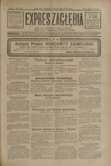 Expres Zagłębia : jedyny organ demokratyczny niezależny woj. kieleckiego. R.5, nr 254 (2 października 1930)