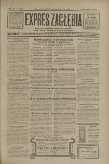 Expres Zagłębia : jedyny organ demokratyczny niezależny woj. kieleckiego. R.5, nr 255 (3 października 1930)