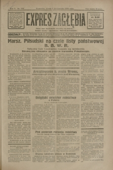 Expres Zagłębia : jedyny organ demokratyczny niezależny woj. kieleckiego. R.5, nr 259 (7 października 1930)