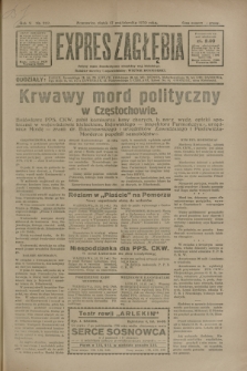 Expres Zagłębia : jedyny organ demokratyczny niezależny woj. kieleckiego. R.5, nr 269 (17 października 1930)