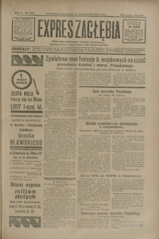 Expres Zagłębia : jedyny organ demokratyczny niezależny woj. kieleckiego. R.5, nr 272 (20 października 1930)