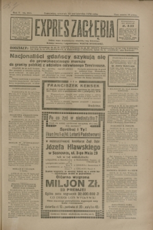Expres Zagłębia : jedyny organ demokratyczny niezależny woj. kieleckiego. R.5, nr 282 (30 października 1930)