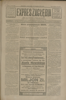 Expres Zagłębia : jedyny organ demokratyczny niezależny woj. kieleckiego. R.5, nr 292 (10 listopada 1930)