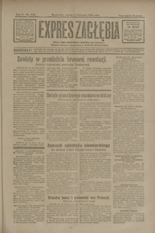 Expres Zagłębia : jedyny organ demokratyczny niezależny woj. kieleckiego. R.5, nr 293 (11 listopada 1930)