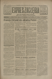 Expres Zagłębia : jedyny organ demokratyczny niezależny woj. kieleckiego. R.5, nr 297 (15 listopada 1930)