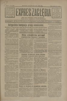 Expres Zagłębia : jedyny organ demokratyczny niezależny woj. kieleckiego. R.5, nr 308 (26 listopada 1930)
