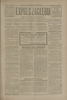Expres Zagłębia : jedyny organ demokratyczny niezależny woj. kieleckiego. R.5, nr 312 (30 listopada 1930)
