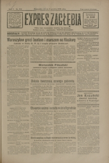 Expres Zagłębia : jedyny organ demokratyczny niezależny woj. kieleckiego. R.5, nr 314 (2 grudnia 1930)