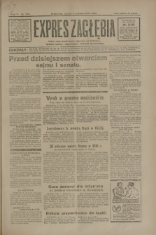 Expres Zagłębia : jedyny organ demokratyczny niezależny woj. kieleckiego. R.5, nr 320 (9 grudnia 1930)