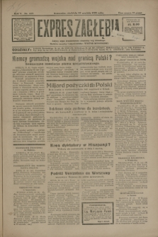 Expres Zagłębia : jedyny organ demokratyczny niezależny woj. kieleckiego. R.5, nr 337 (28 grudnia 1930)