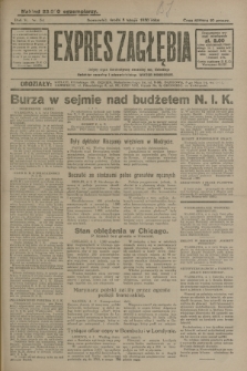 Expres Zagłębia : jedyny organ demokratyczny niezależny woj. kieleckiego. R.5, nr 34 (5 lutego 1930)