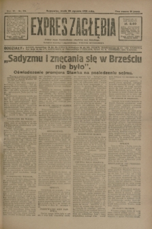 Expres Zagłębia : jedyny organ demokratyczny niezależny woj. kieleckiego. R.6, nr 28 (28 stycznia 1931)