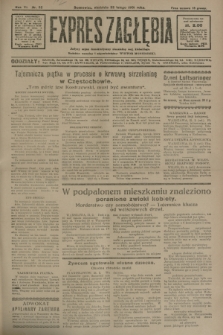 Expres Zagłębia : jedyny organ demokratyczny niezależny woj. kieleckiego. R.6, nr 52 (22 lutego 1931)