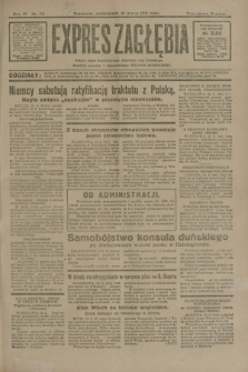 Expres Zagłębia : jedyny organ demokratyczny niezależny woj. kieleckiego. R.6, nr 74 (16 marca 1931)