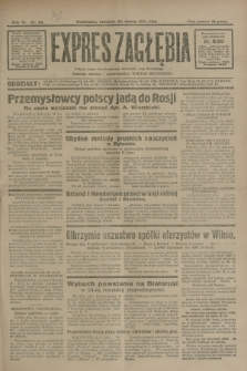 Expres Zagłębia : jedyny organ demokratyczny niezależny woj. kieleckiego. R.6, nr 84 (26 marca 1931)