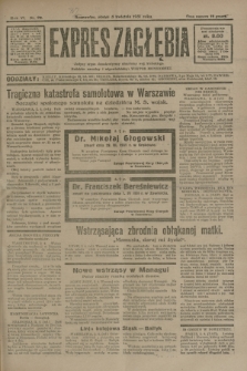 Expres Zagłębia : jedyny organ demokratyczny niezależny woj. kieleckiego. R.6, nr 92 (3 kwietnia 1931)