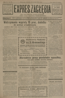 Expres Zagłębia : jedyny organ demokratyczny niezależny woj. kieleckiego. R.6, nr 99 (12 kwietnia 1931)