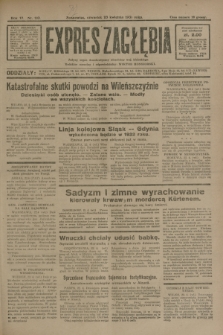 Expres Zagłębia : jedyny organ demokratyczny niezależny woj. kieleckiego. R.6, nr 110 (23 kwietnia 1931)