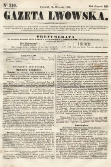 Gazeta Lwowska. 1853, nr 210
