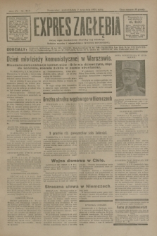 Expres Zagłębia : jedyny organ demokratyczny niezależny woj. kieleckiego. R.6, nr 243 (7 września 1931)