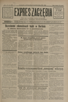 Expres Zagłębia : jedyny organ demokratyczny niezależny woj. kieleckiego. R.6, nr 278 (12 października 1931)