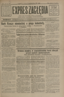 Expres Zagłębia : jedyny organ demokratyczny niezależny woj. kieleckiego. R.6, nr 279 (13 października 1931)