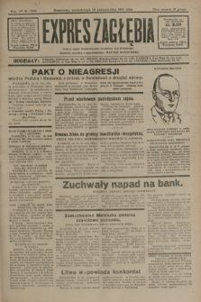 Expres Zagłębia : jedyny organ demokratyczny niezależny woj. kieleckiego. R.6, nr 285 (19 października 1931)