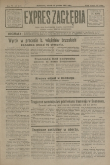 Expres Zagłębia : jedyny organ demokratyczny niezależny woj. kieleckiego. R.6, nr 342 (15 grudnia 1931)