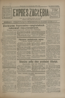 Expres Zagłębia : jedyny organ demokratyczny niezależny woj. kieleckiego. R.7, nr 12 (13 stycznia 1932)