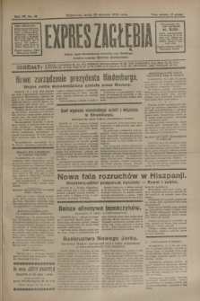 Expres Zagłębia : jedyny organ demokratyczny niezależny woj. kieleckiego. R.7, nr 19 (20 stycznia 1932)